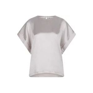 Dante 6 Zijden Easy Top - Stijlvolle Collectie van Modieuze Blouses , Gray , Dames , Maat: M