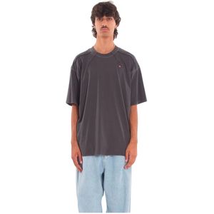 Diesel, Heren, Tops, Grijs, Maat: M Katoen,