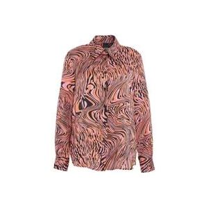 Pinko Oranje Ss24 Dameskleding Shirt , Orange , Dames , Maat: XS