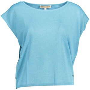 Kocca - Boat Neck Sleeveless T-Shirt - Blauw - Dames - Polyester