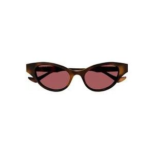 Gucci Bruine zonnebril dames accessoires , Brown , Dames , Maat: 51 MM