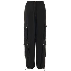 John Richmond, Dames, Broeken, Zwart, Maat: M Viscose,