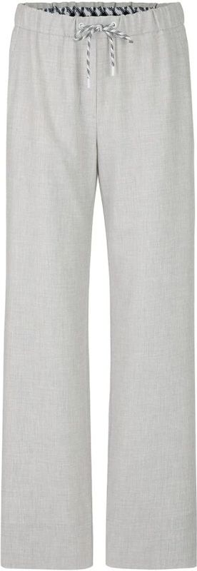 Stoffen broek met elastische band en tunnelkoord