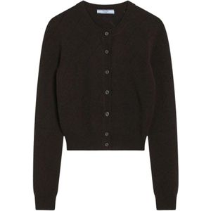 Prada, Dames, Truien, Bruin, Maat: S