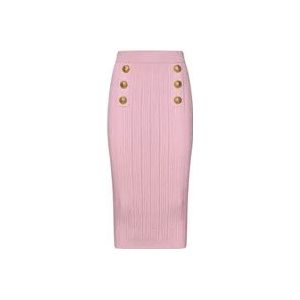 Balmain Midi Skirts , Pink , Dames , Maat: XS