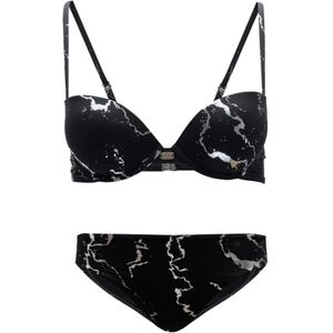 Emporio Armani Ea7, Dames, Badkleding, Zwart, Maat: XS Polyamide,