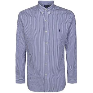 Polo Ralph Lauren, Heren, Overhemden, Blauw, Maat: 2XL Katoen,