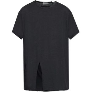 Yohji Yamamoto, Heren, Tops, Zwart, Maat: L Katoen,