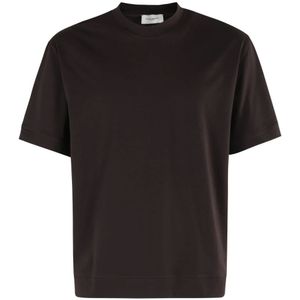 Paolo Pecora, Heren, Tops, Bruin, Maat: XL Jersey,