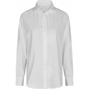 Neo Noir, Dames, Blouses & Shirts, Wit, Maat: M