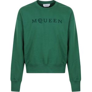 Alexander McQueen, Heren, Sweatshirts & Hoodies, Groen, Maat: XL