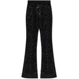 Versace Jeans Couture - Lace Flared Broeken - Zwart - Dames