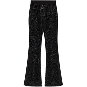 Versace Jeans Couture - Lace Flared Broeken - Zwart - Dames
