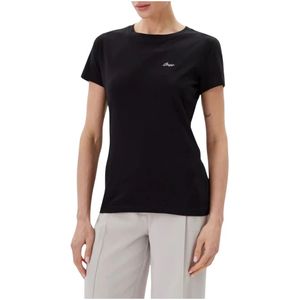 Hugo, Dames, Tops, Zwart, Maat: XS Katoen,
