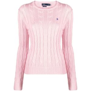 Polo Ralph Lauren, Dames, Truien, Roze, Maat: L Katoen,