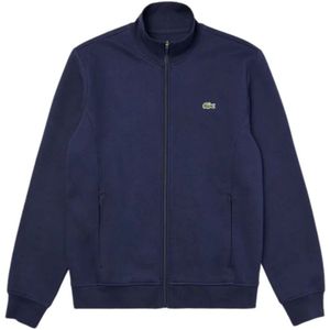 Lacoste, Heren, Sweatshirts & Hoodies, Blauw, Maat: S Katoen,