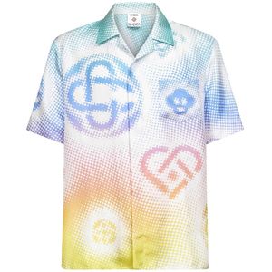 Casablanca, Heren, Overhemden, Veelkleurig, Maat: M Zijde,