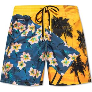 Palm Angels, Heren, Badkleding, Veelkleurig, Maat: M Zijde,