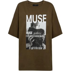 Copenhagen Muse, Dames, Tops, Groen, Maat: S/M