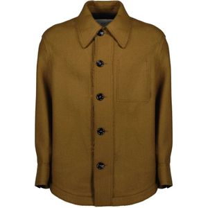 Ami Paris, Heren, Jassen, Bruin, Maat: S Wol,