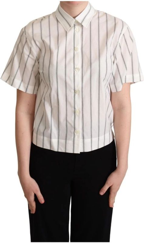 Dolce & Gabbana, Dames, Blouses & Shirts, Veelkleurig, Maat: M Katoen,