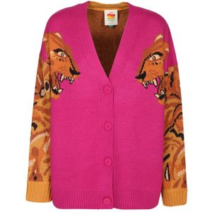 Farm Rio, Dames, Truien, Roze, Maat: XS Wol,