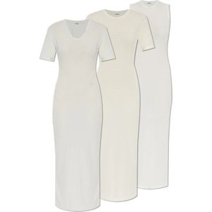 Jil Sander, Dames, Jurken, Wit, Maat: M Katoen,
