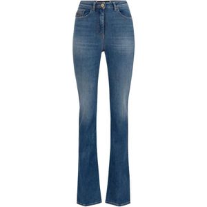 Elisabetta Franchi, Dames, Jeans, Blauw, Maat: W29