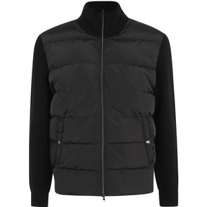 Herno, Heren, Jassen, Zwart, Maat: L Wol,