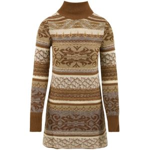 Akep, Dames, Jurken, Beige, Maat: XS