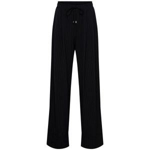 &Co Woman, Dames, Broeken, Zwart, Maat: XL Polyamide,