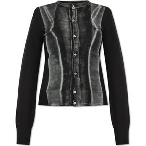 MM6 Maison Margiela, Dames, Truien, Zwart, Maat: M Wol,