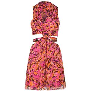 Patrizia Pepe, Dames, Jurken, Veelkleurig, Maat: L Viscose,