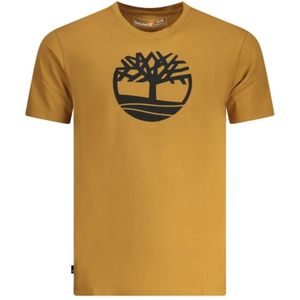 Timberland, Heren, Tops, Bruin, Maat: 3XL Katoen,