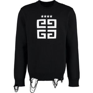 Givenchy, Heren, Truien, Zwart, Maat: 2XL Katoen,