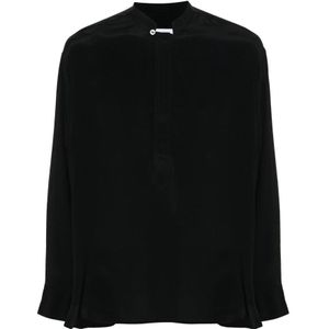 Lardini, Heren, Overhemden, Zwart, Maat: XL