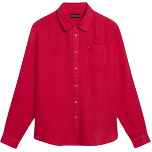 Napapijri - G-Linen - T-shirt met Lange Mouwen - 100% Linnen