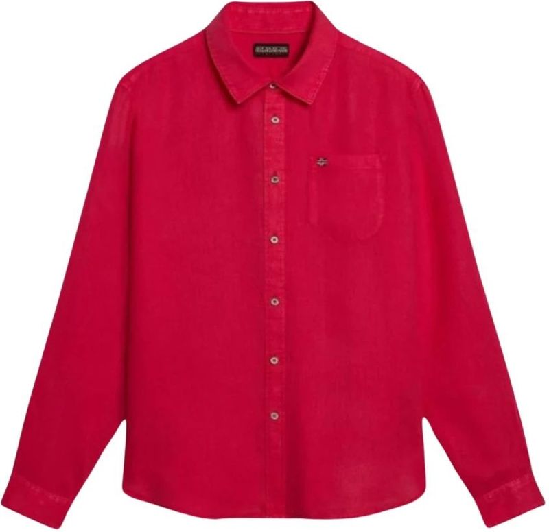 Napapijri - G-Linen - T-shirt met Lange Mouwen - 100% Linnen