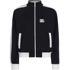 Dolce & Gabbana, Dames, Sweatshirts & Hoodies, Zwart, Maat: XS
