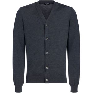 Franzese Collection, Heren, Truien, Grijs, Maat: S Wol,