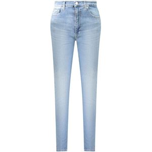 Tommy Hilfiger - Sylvia High Skinny Jeans - Blauw - Katoen - Washed Effect