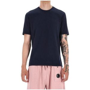 Roberto Collina, Heren, Tops, Blauw, Maat: S Katoen,