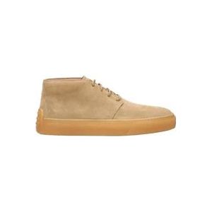 Tod's Beige Suède Gymschoenen , Beige , Heren , Maat: 44 EU