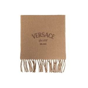 Versace Wollen sjaal , Beige , Heren , Maat: ONE Size