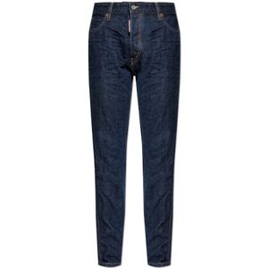 Dsquared2, Heren, Jeans, Blauw, Maat: M Katoen,
