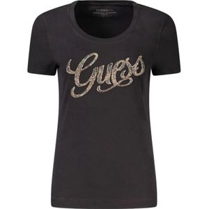 Guess, Dames, Tops, Zwart, Maat: XS Katoen,