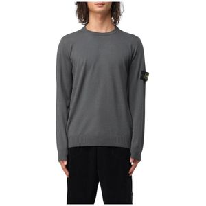Stone Island, Heren, Truien, Grijs, Maat: 2XL