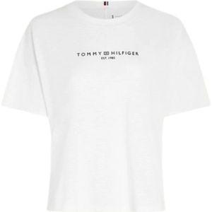 Tommy Hilfiger, Dames, Tops, Wit, Maat: 2XS Katoen,
