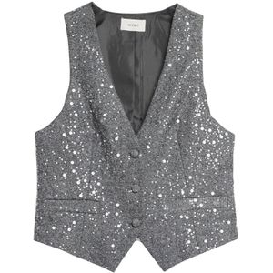 ViCOLO, Dames, Jassen, Grijs, Maat: S Wol,