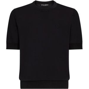 Dolce & Gabbana, Heren, Truien, Blauw, Maat: S Zijde,